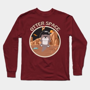 Otter in Space Long Sleeve T-Shirt